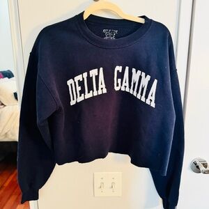 DELTA GAMMA cut off sweatshirt